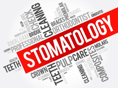 Stomatology kelime bulutu kolaj
