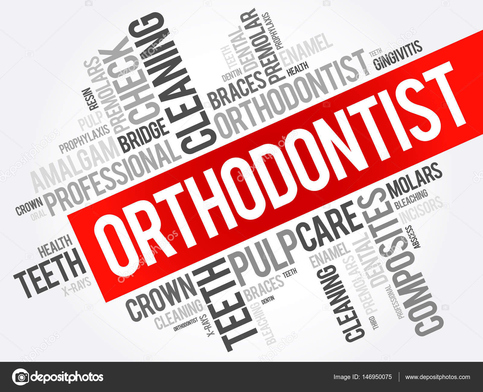 Palabra ortodoncista nube collage Stock Vector by ©dizanna 146950075