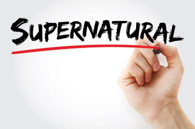 Supernatural marker ile yazma el