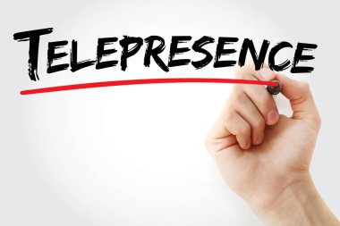 El Telepresence marker ile yazma