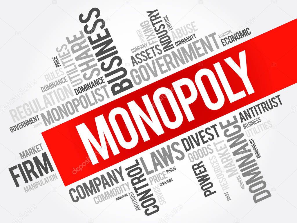 Monopoly word cloud collage