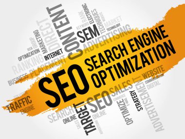 SEO (arama motoru optimizasyonu) kelime bulutu