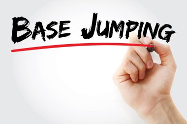 Marker ile atlayışı yazma el