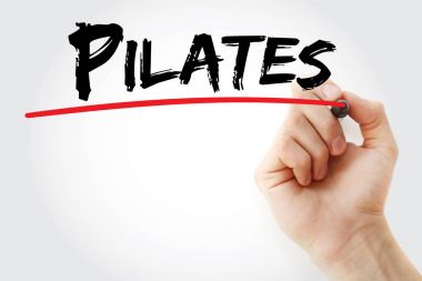 Pilates marker ile yazma el