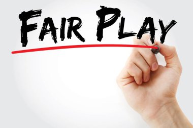 Fair play marker ile yazma el