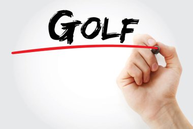 El Golf marker ile yazma