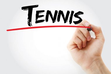 Tenis marker ile yazma el