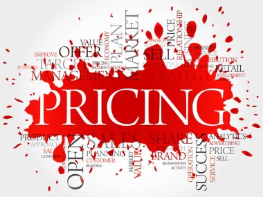 PRICE word cloud, business concept clipart