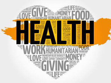 Sağlık kelime bulutu