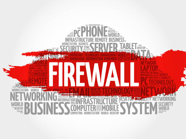 Облачный коллаж слов FIREWALL
