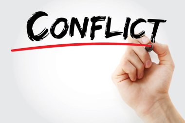 Çakışma marker ile yazma el