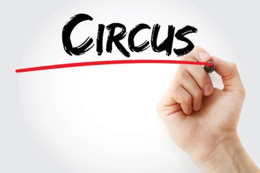 Sirk marker ile yazma el