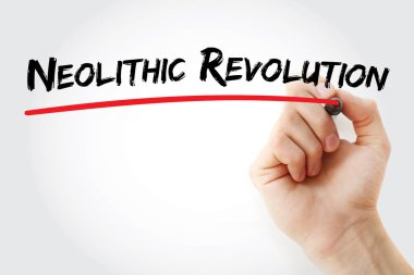 Neolitik Devrim marker ile yazma el