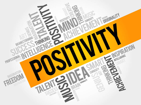 Positivity word cloud