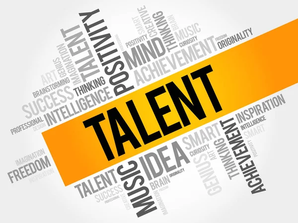 Talent word cloud — Stock Vector
