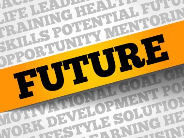 Gelecekteki kelime bulutu kolaj