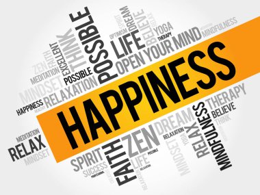 mutluluk kelime bulutu