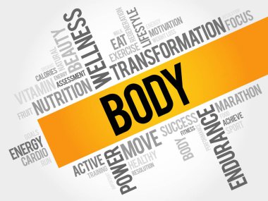 Cesedi sözcük bulut, fitness, spor