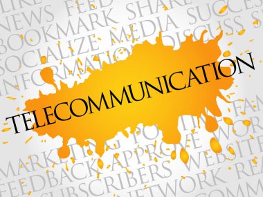 Telekomünikasyon kelime bulutu