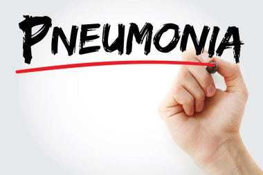 Pnömoni marker ile yazma el