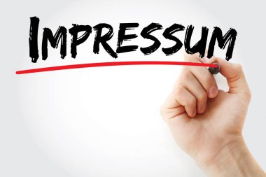 El Künye marker ile yazma