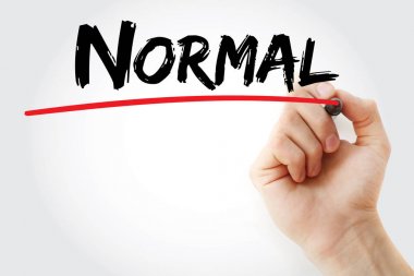 Marker ile normal yazma el