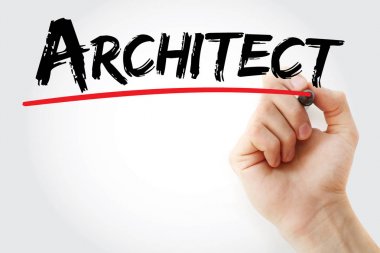 Mimar marker ile yazma el