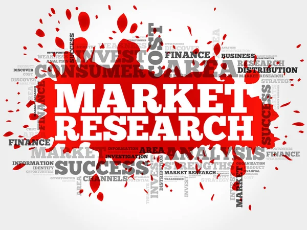 Concepto de Investigación de Mercado — Vector de stock