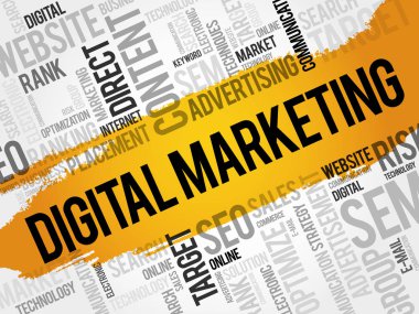 dijital pazarlama kelime bulutu