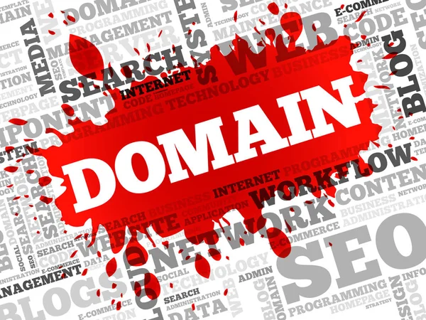 Облако слов DOMAIN — стоковый вектор