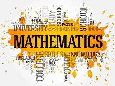 Matematik kelime bulutu kolaj
