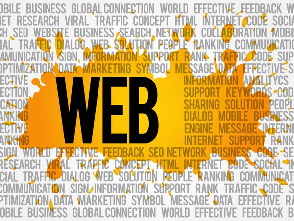 Web word cloud — Stockvector