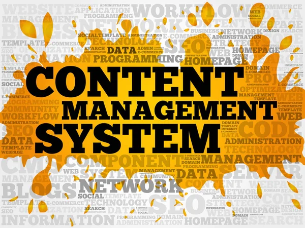 CMS content managementsysteem — Stockvector