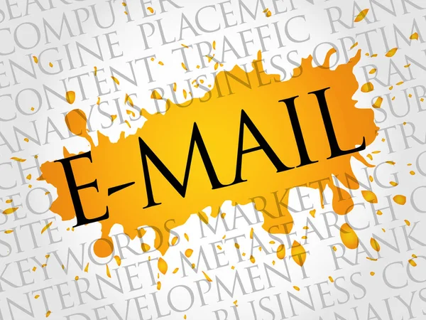 E-Mail λέξη σύννεφο — Διανυσματικό Αρχείο