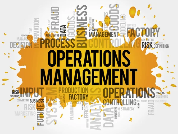 Operations Management word cloud collage — Stockvector