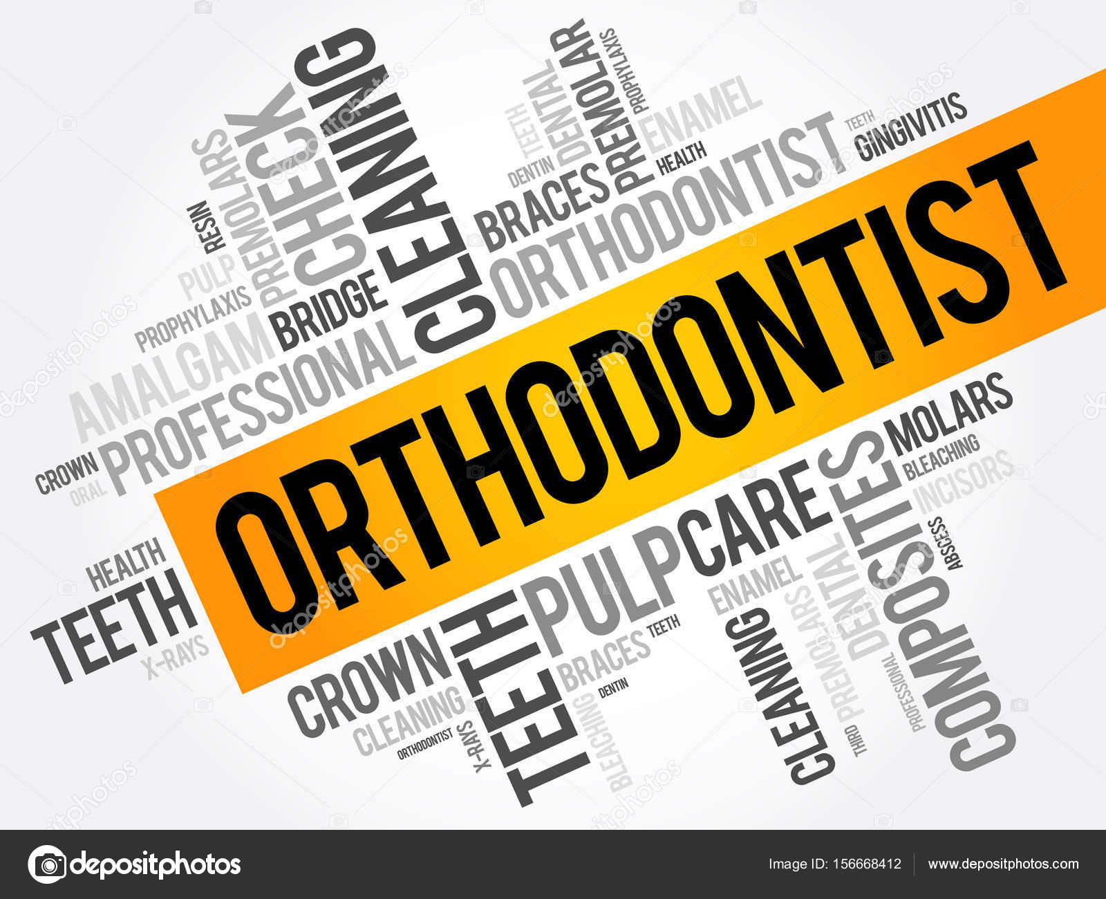 Orthodontist word cloud collage Stock Vector Image by ©dizanna 156668412