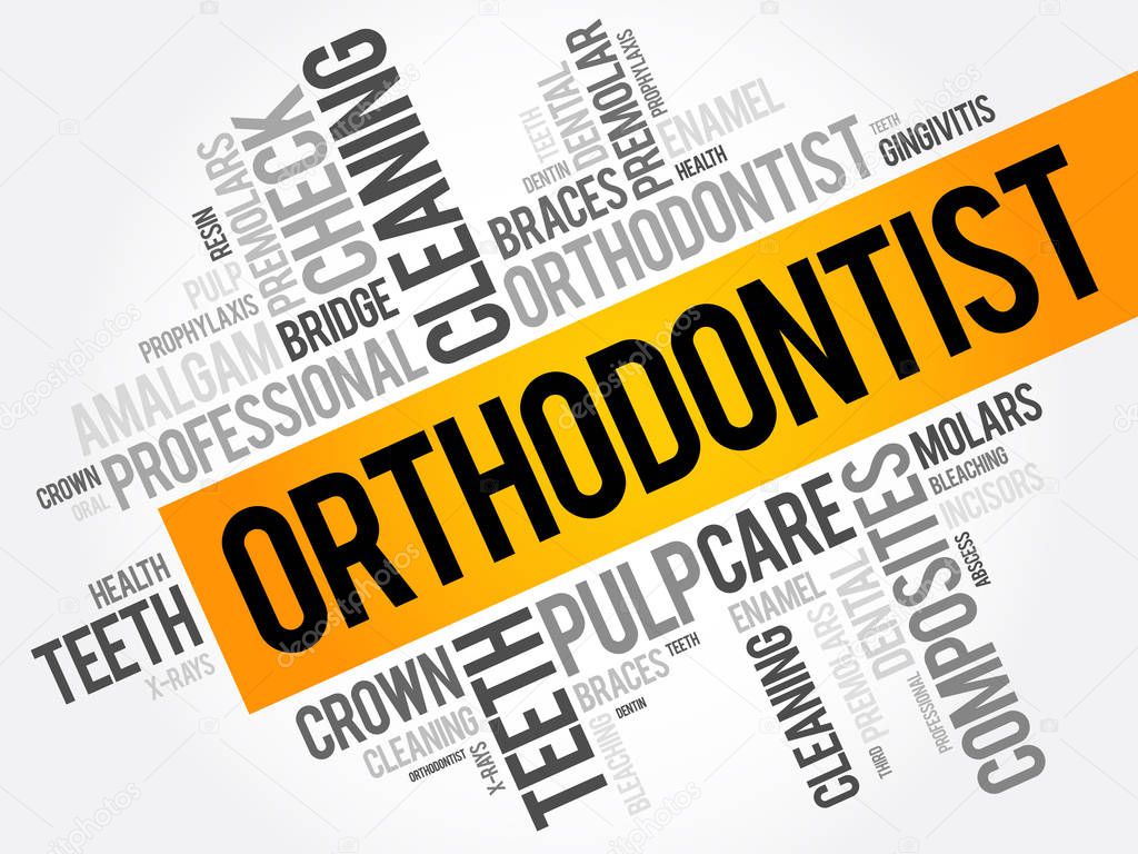 Orthodontist word cloud collage — Stock Vector © dizanna 156668412