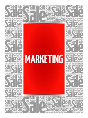 Kolaj pazarlama kelime bulutu