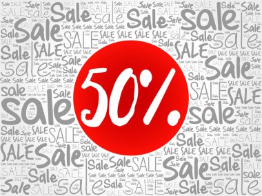 yüzde 50 satış kelime bulutu