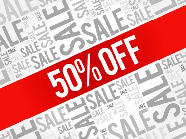 %50 off Satılık kelime bulutu