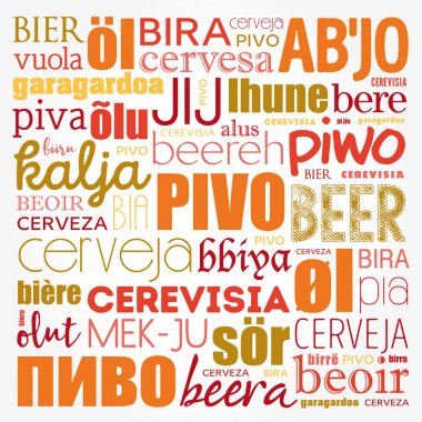 Bira dünyanın farklı dillerde