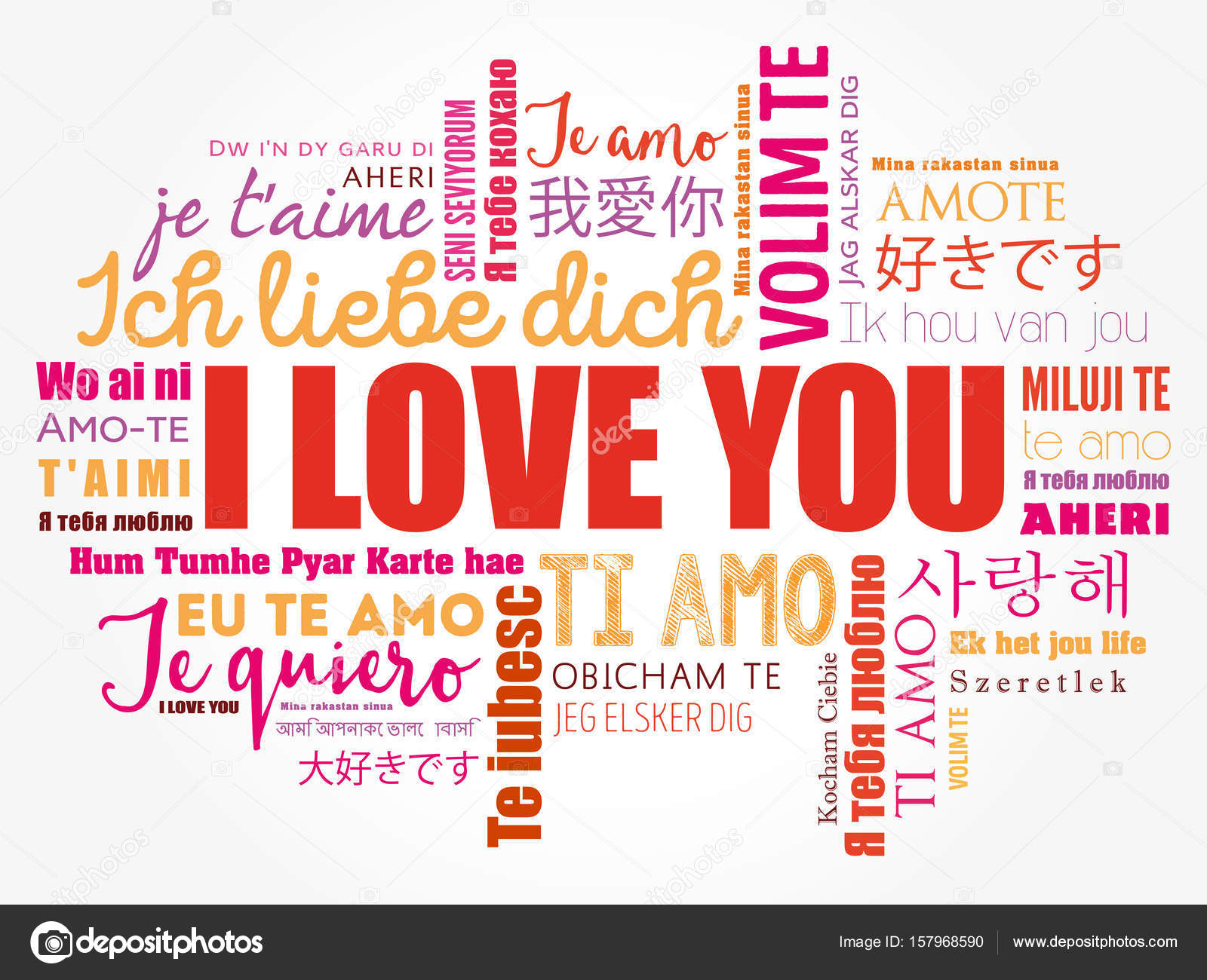 the words i love you in different languages