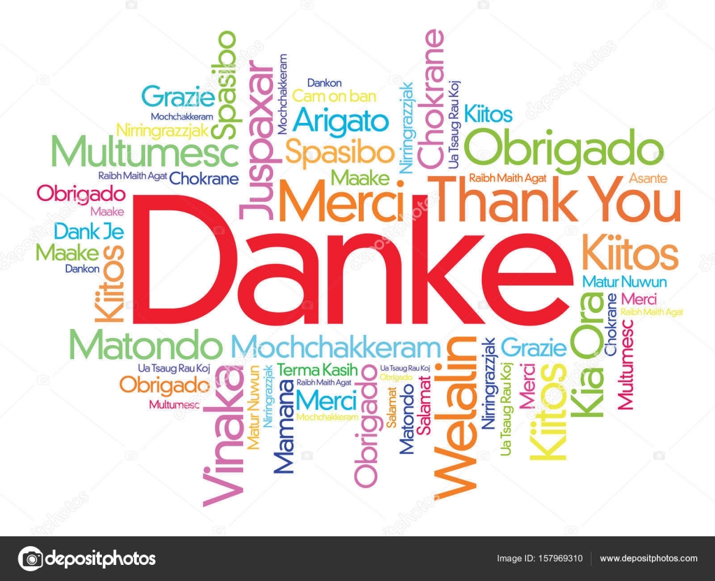 Danke (Danke) Wort Wolke Stock-Vektorgrafik von ©dizanna 157969310