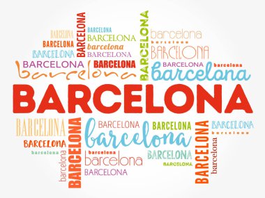 Barcelona duvar kağıdı kelime bulutu