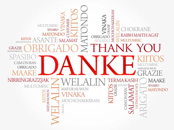 Danke (Gracias en Alemán ) — Vector de stock