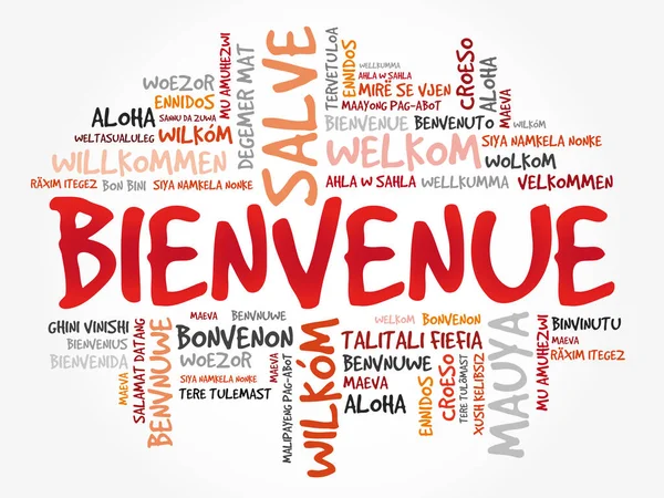 Bienvenue (Ласкаво просимо французькою мовою) — стоковий вектор