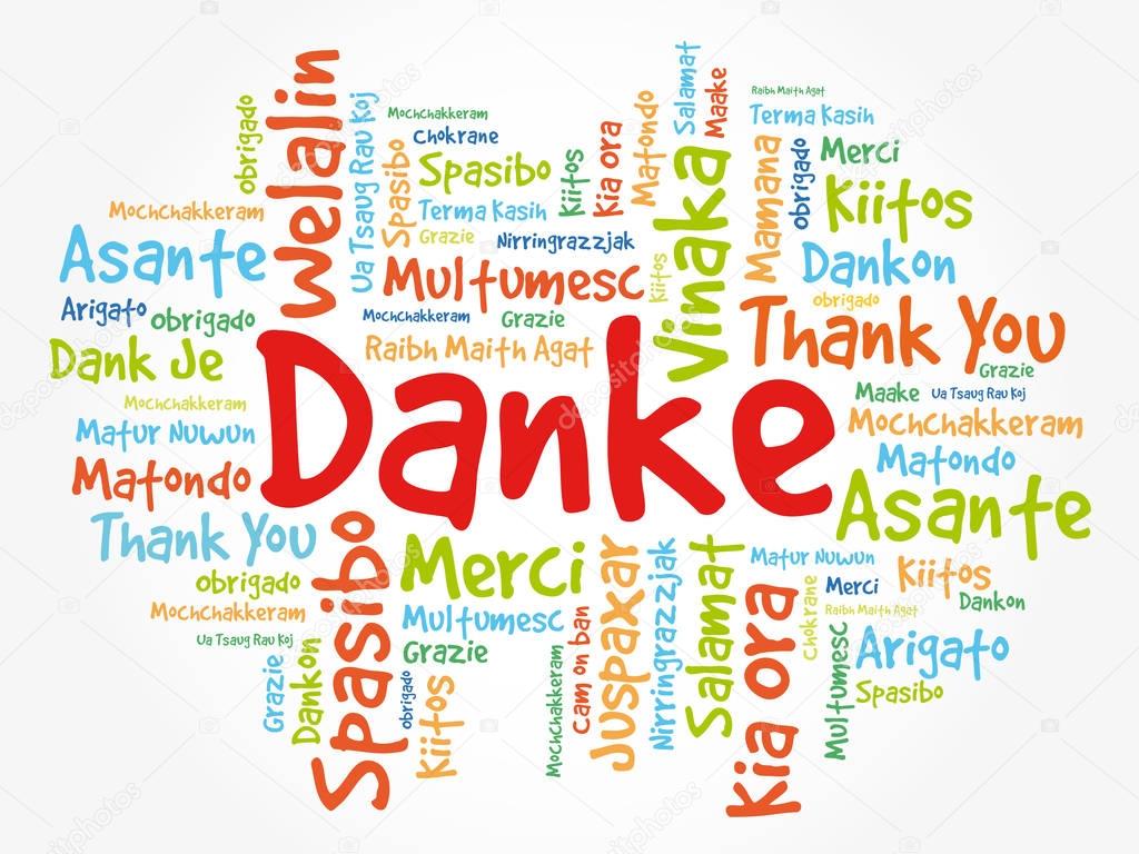 Danke (Thank You in German)