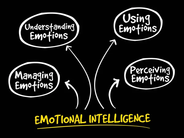 Карта разума эмоционального интеллекта — стоковый вектор
