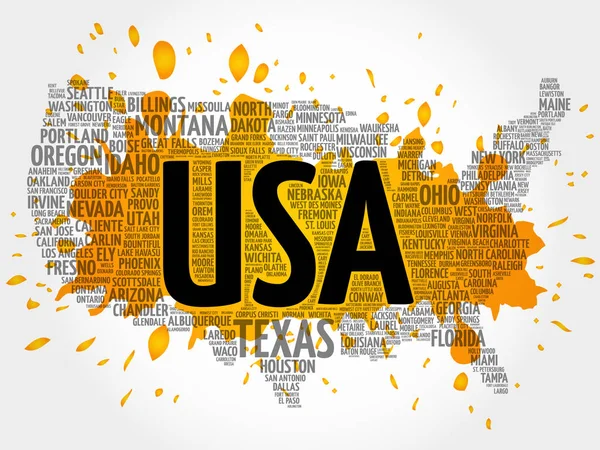 ABD harita kelime bulutu