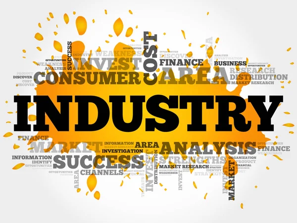 Industry word cloud — Stock Vector